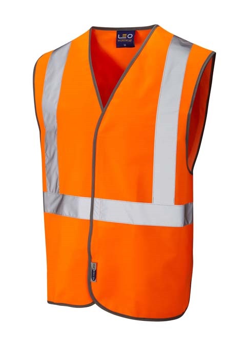 LEO WORKWEAR LAPFORD ISO 20471 Cl 2 Railway Waistcoat